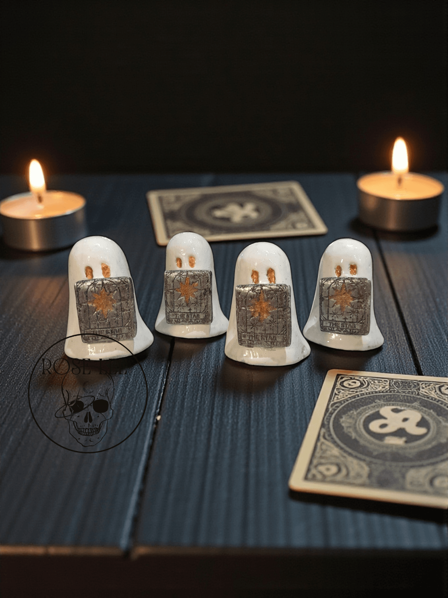 The Star Tarot Ghost | Handmade Rustic Pewter Collectible
