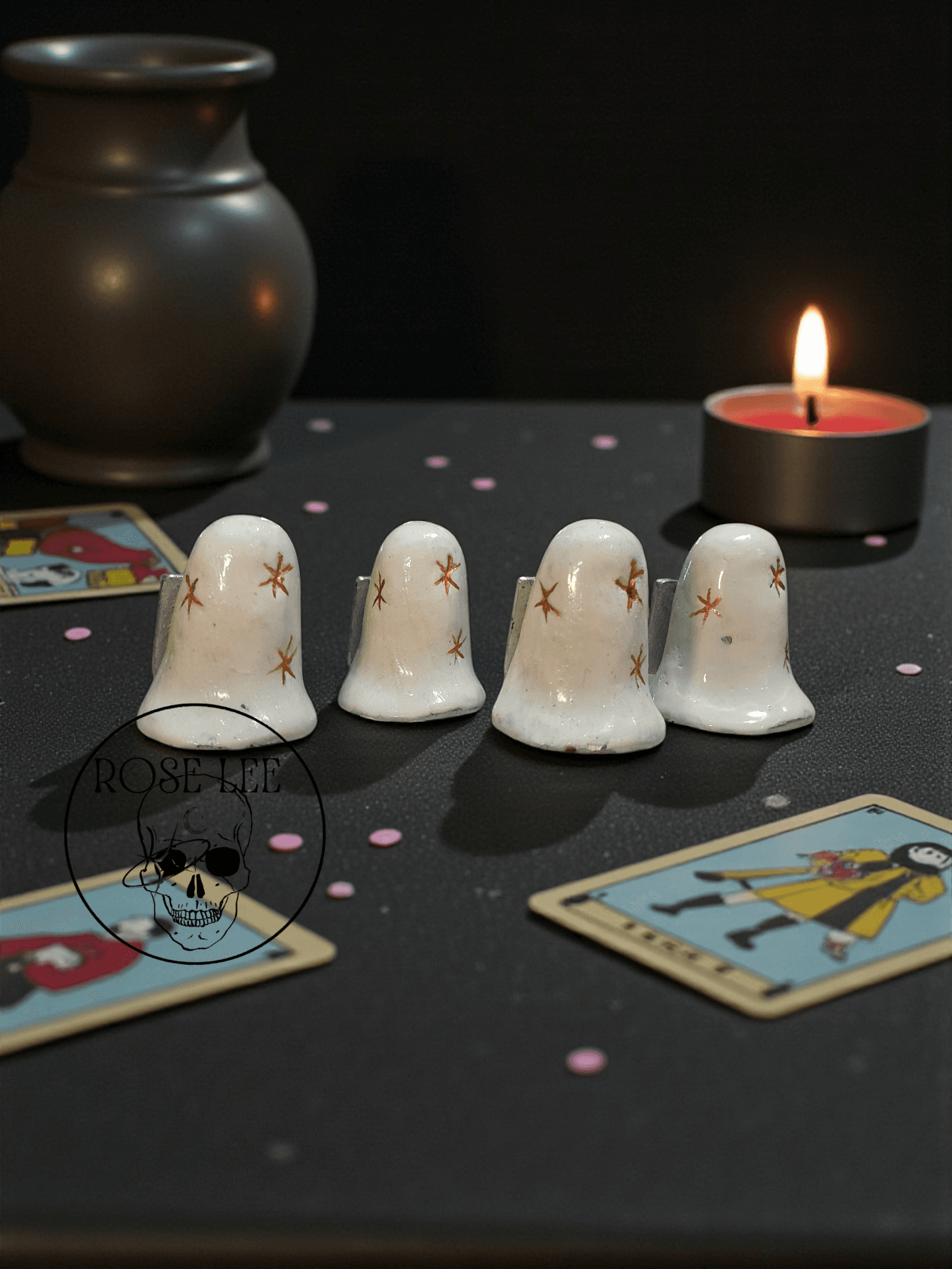 The Star Tarot Ghost | Handmade Rustic Pewter Collectible