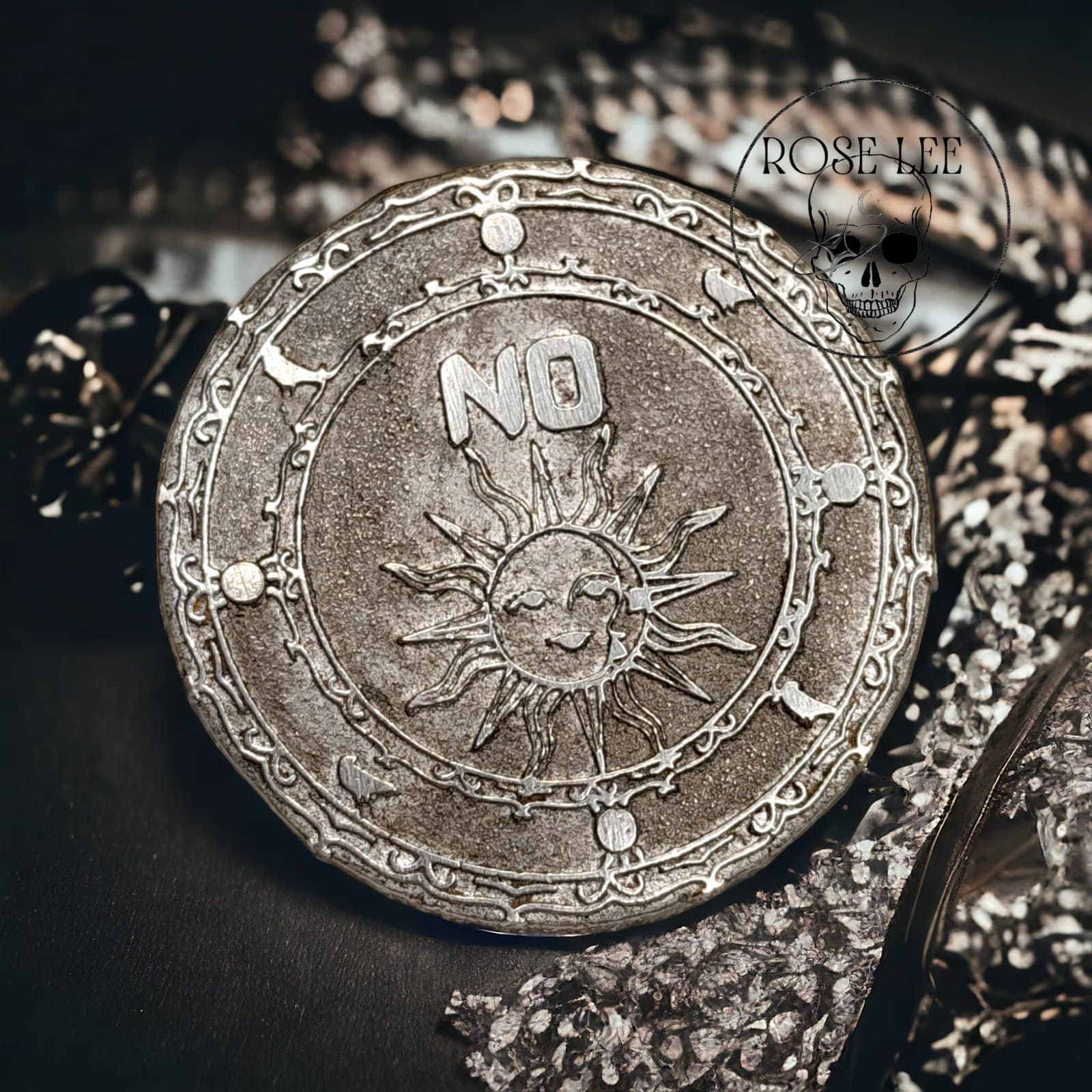 The Fate Coin- Oraculum Prophetia – Handmade Pewter Decision Maker & Divination Tool