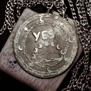 The Oraculum Prophetia pewter fate coin decision maker divination tool Roselee Pewter