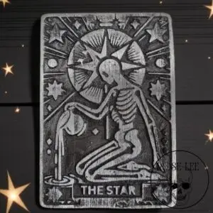 The Star - Metal Tarot Card - Pewter Art